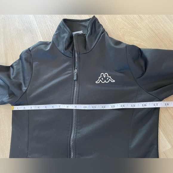 KAPPA Zip Up Black Jacket Size Small - Picture 8 of 10